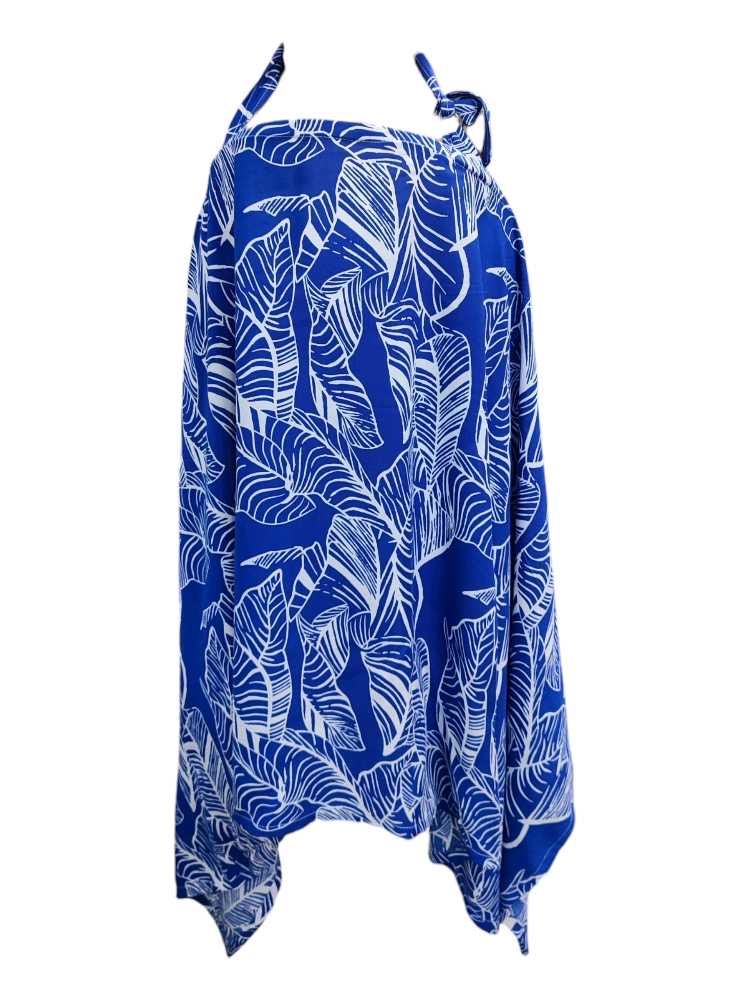 Breastfeeding cover with adjustable neck strap and structured neckline