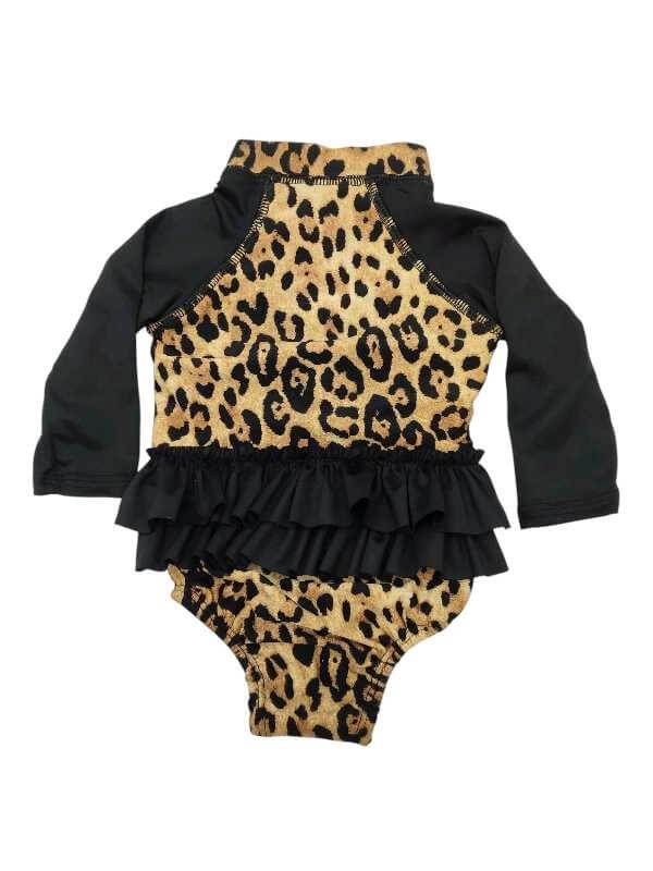 Leopard swimsuit with press studs - Image 2