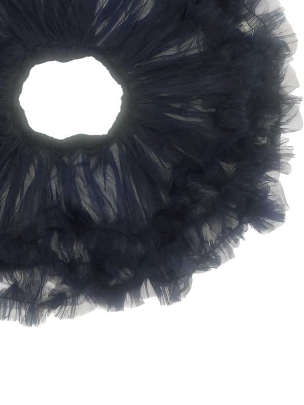Navy fluffy tutu skirt with layered soft tulle