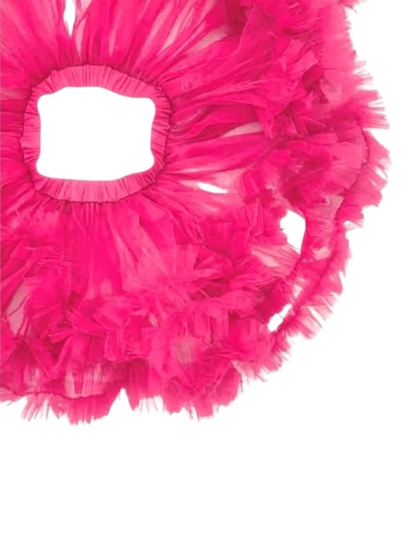 Cerise pink fluffy tutu skirt with layered soft tulle