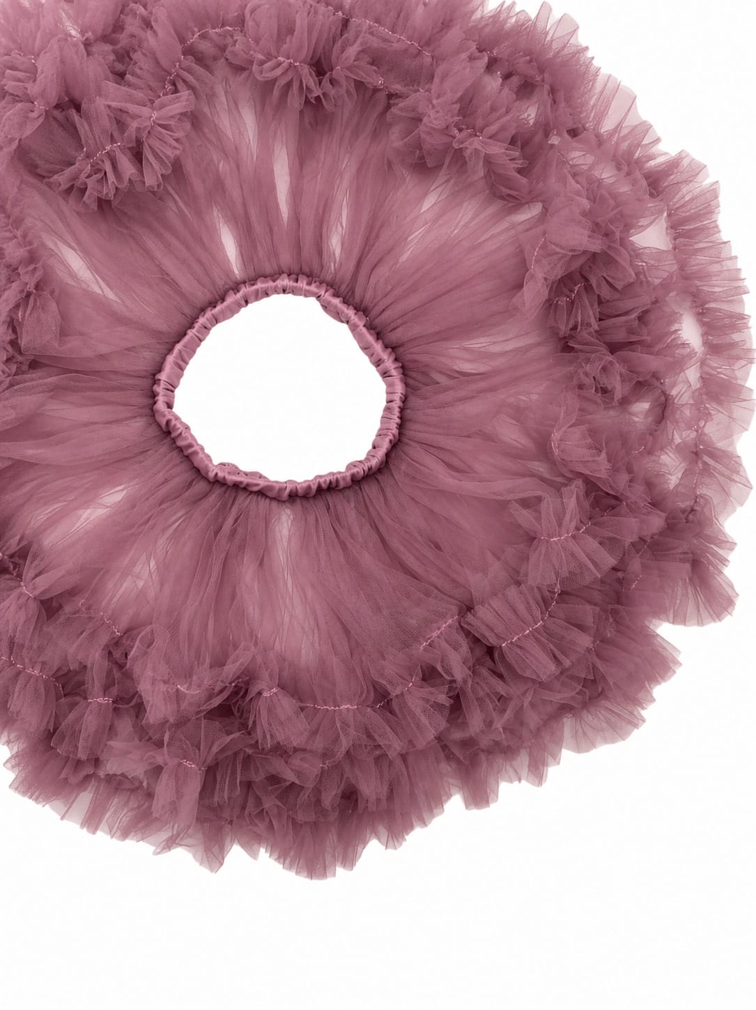 Dark mauve fluffy tutu skirt with layered soft tulle