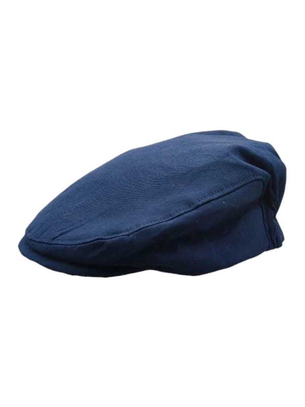 Navy poorboy cap with classic flat cap design