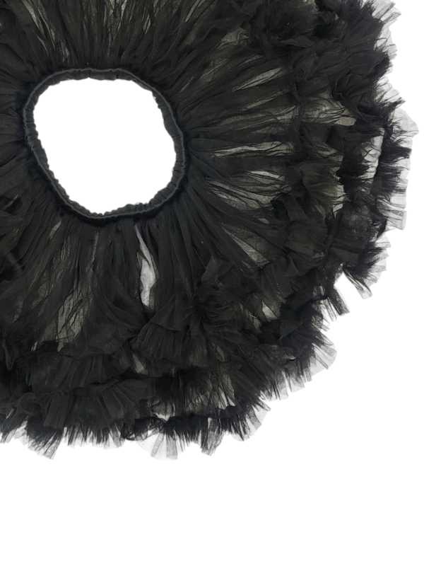 Black fluffy tutu skirt with layered soft tulle