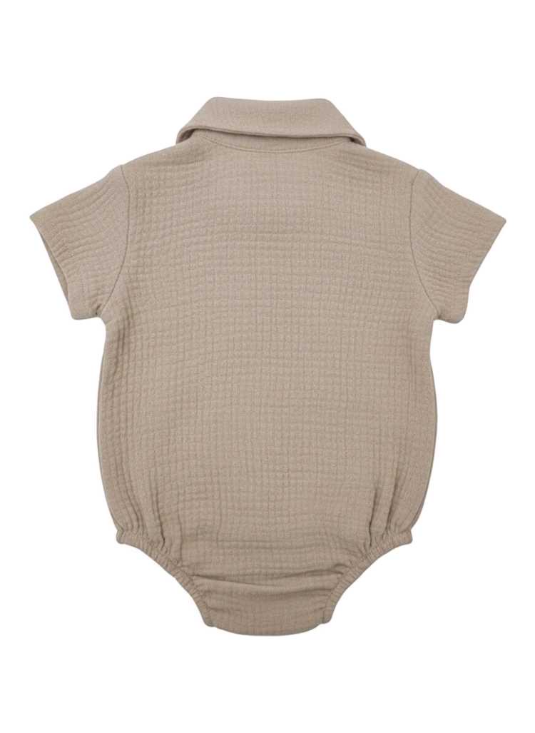 Beige muslin romper - Image 2