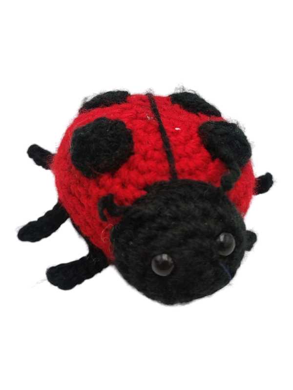 crochet ladybug, handmade crochet toy, ladybug toy, crochet animal, baby gift, nursery decor, acrylic crochet toy, handmade gift