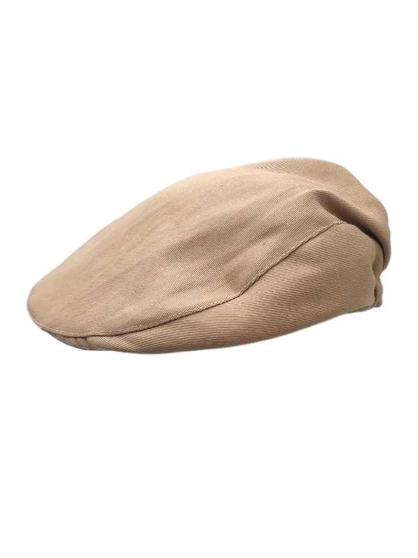 Beige poorboy cap