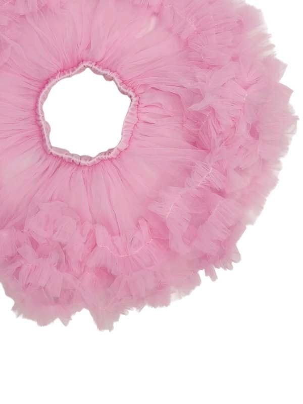 Baby pink fluffy tutu skirt with layered soft tulle