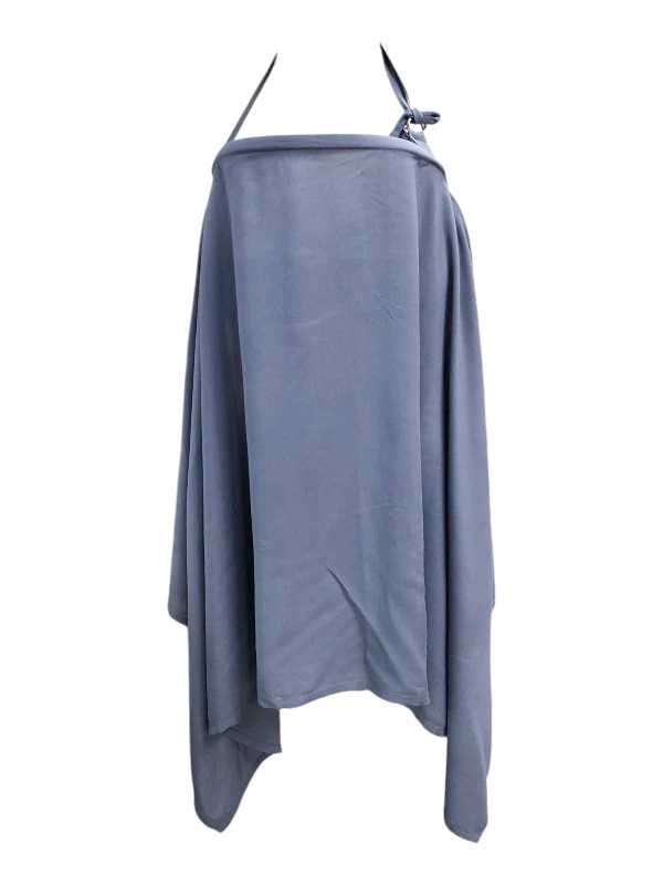 Breastfeeding cover with adjustable neck strap and structured neckline