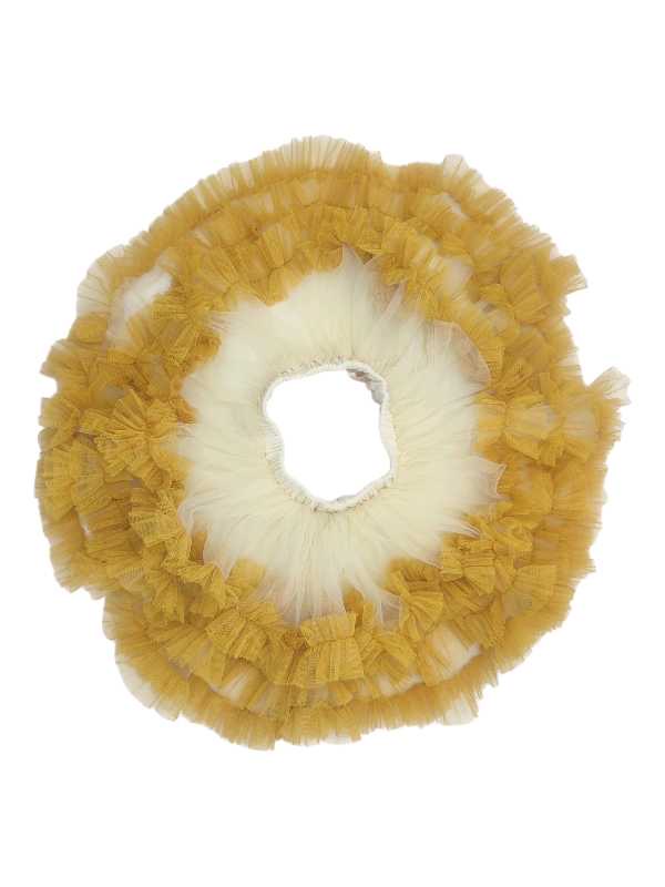 Mustard and cream fluffy tutu - Image 2