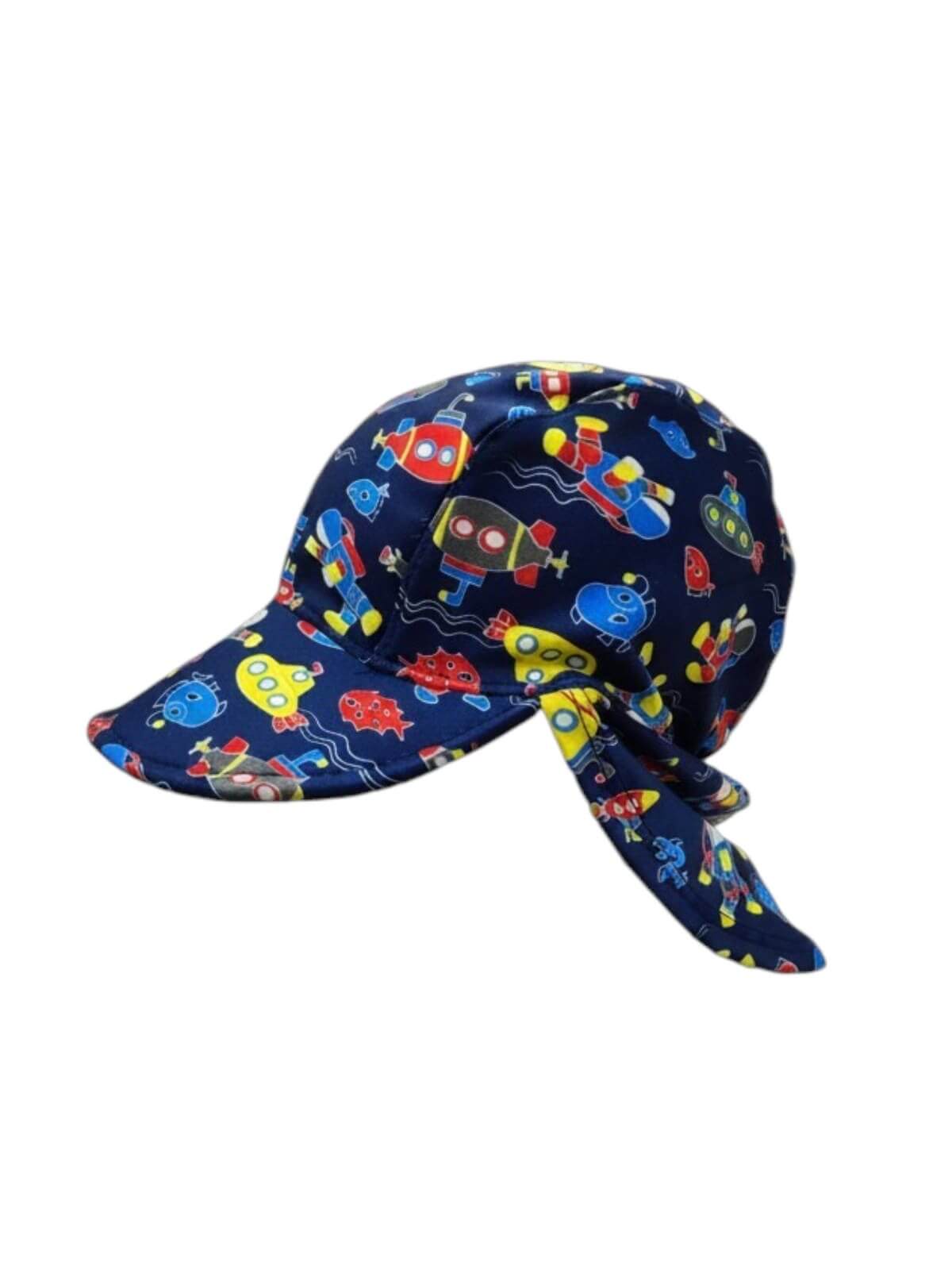 Navy submarine Lycra swim hat for boys