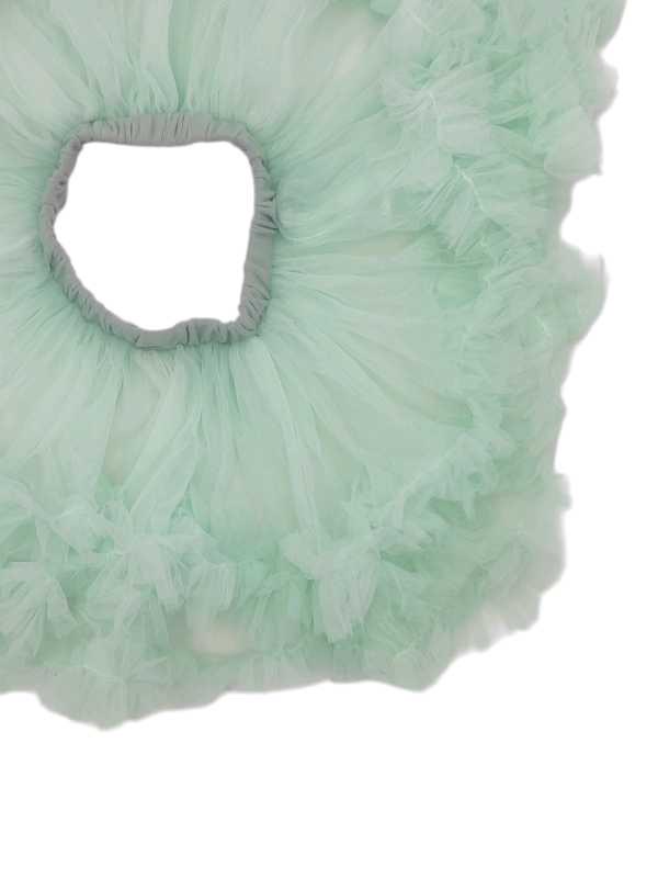 Pastel mint fluffy tutu skirt with layered soft tulle