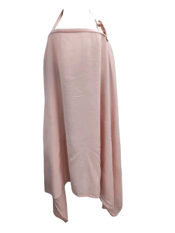 Breastfeeding cover with adjustable neck strap and structured neckline