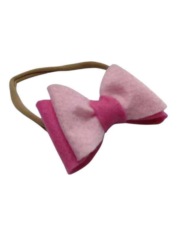Baby pink and cream three piece hair set - Image 2