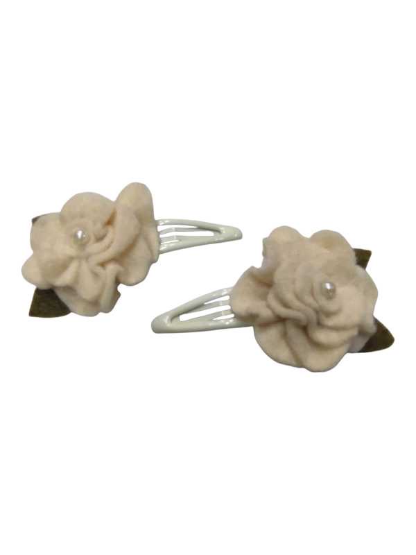 Beige and cream three piece hair set - Image 4