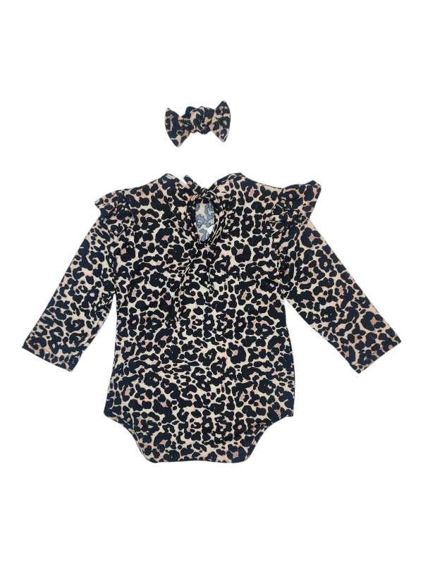 Leopard print vest and headband set - Image 2