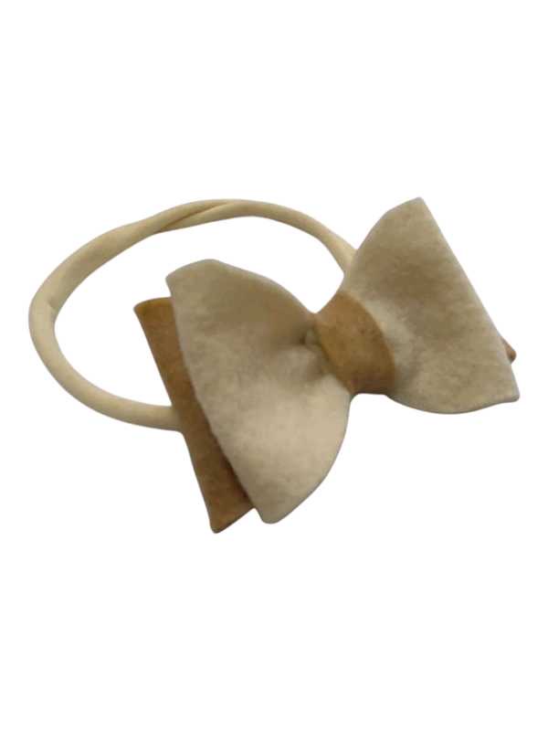 Beige and cream three piece hair set - Image 2