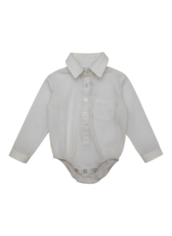 Cream romper shirt